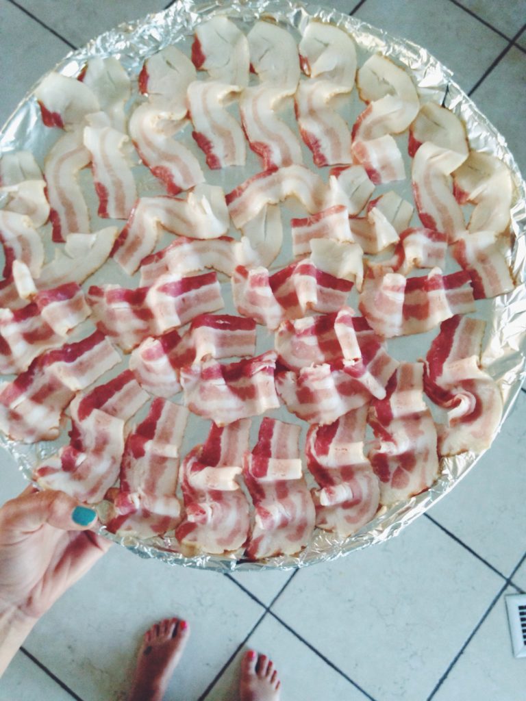 How do you curl your bacon